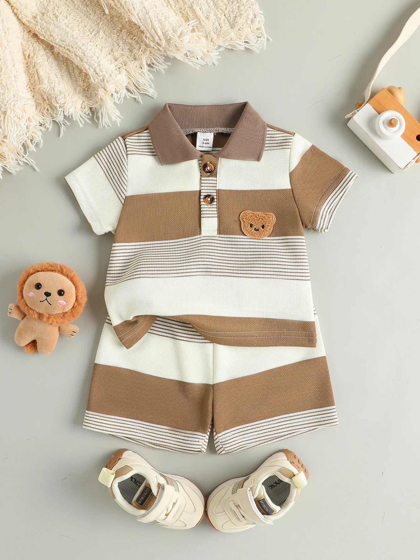 Polo-Set „Little Bear“ – Unisex Baby & Kleinkind Outfit